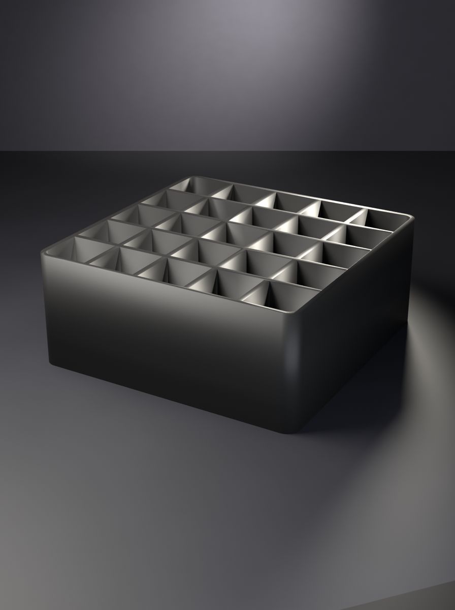 Organizer Kutu (60 × 60 × 25 mm, 5 × 5 Gözlü)