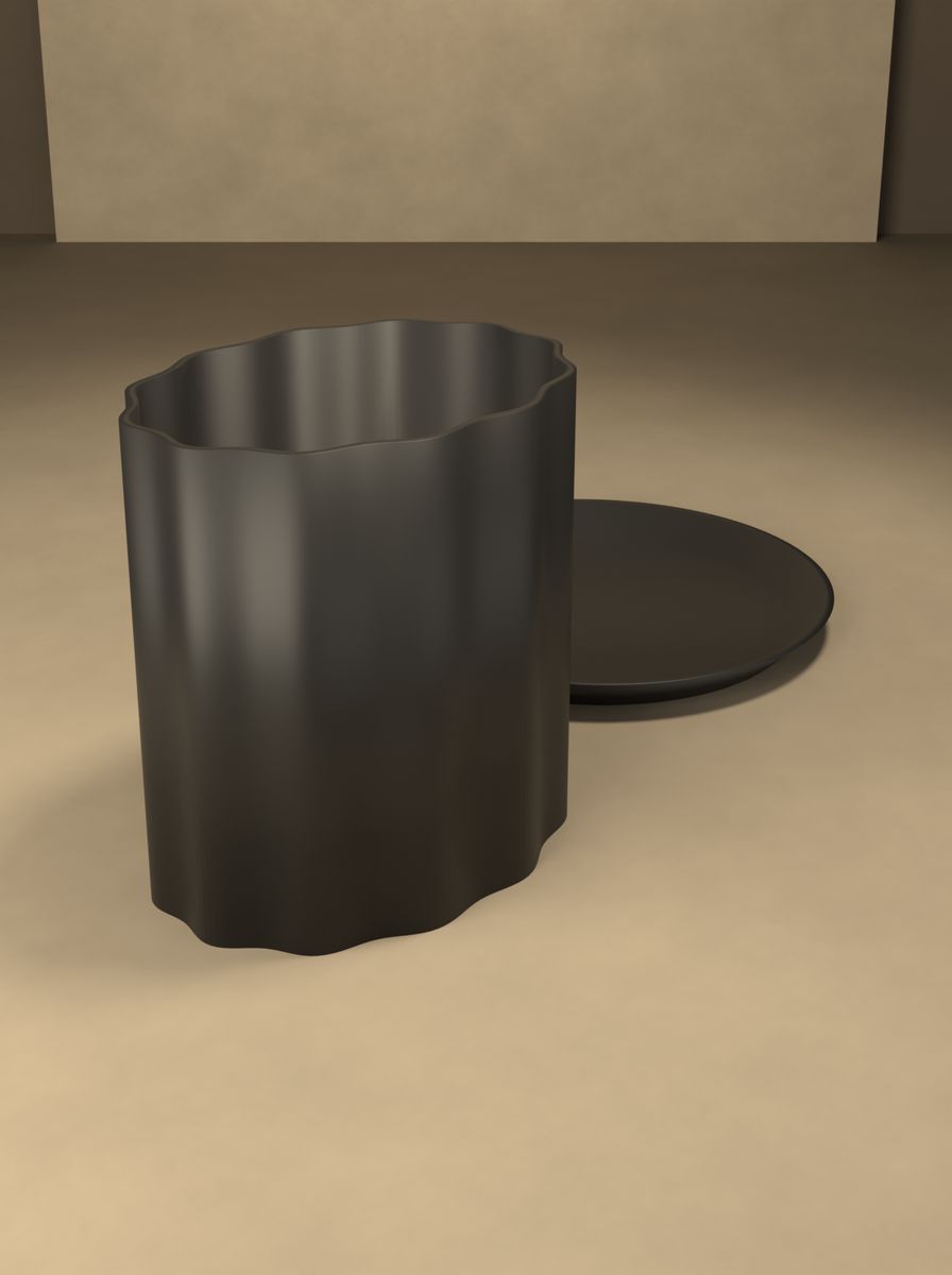 Oval Kanallı Saksı (100 × 75 mm, 100 mm Yükseklik, 12 Kanal, Altlık Tabaklı, Drenaj Delikli) görsel 4