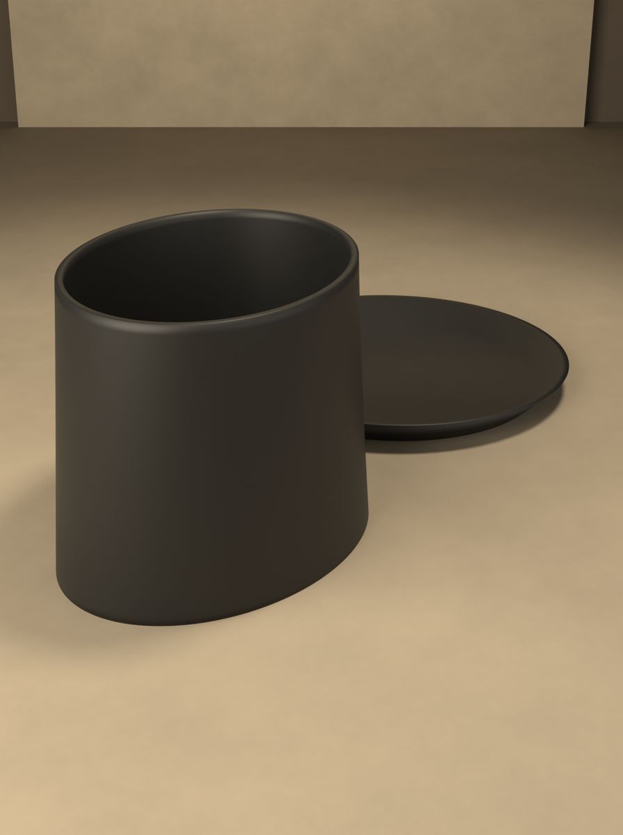 Oval Saksı (100 × 80 mm, 80 mm Yükseklik, Altlık Tabaklı, Drenaj Delikli) görsel 4