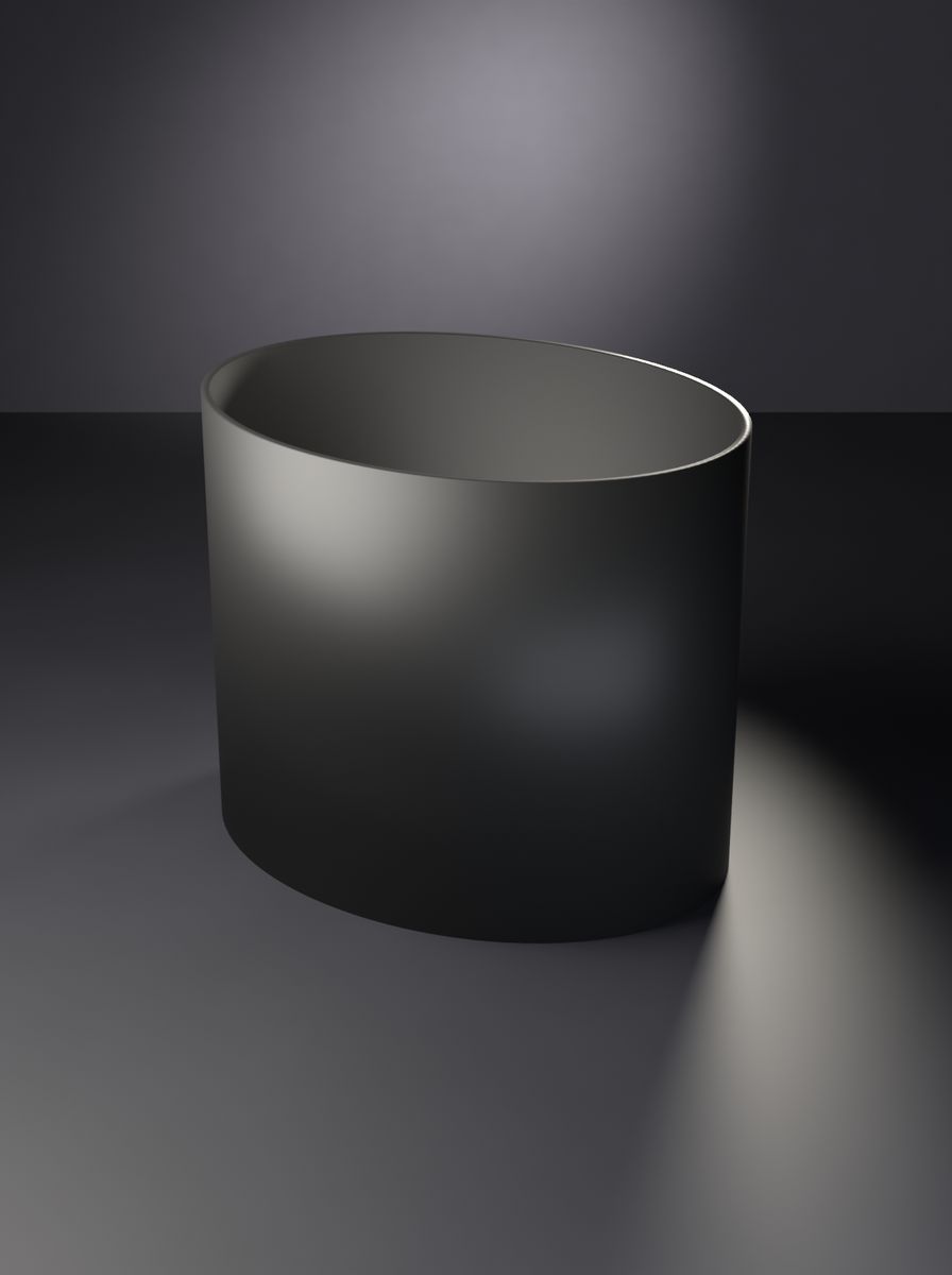 Oval Saksı (120 × 90 mm, 100 mm Yükseklik, Drenaj Delikli)