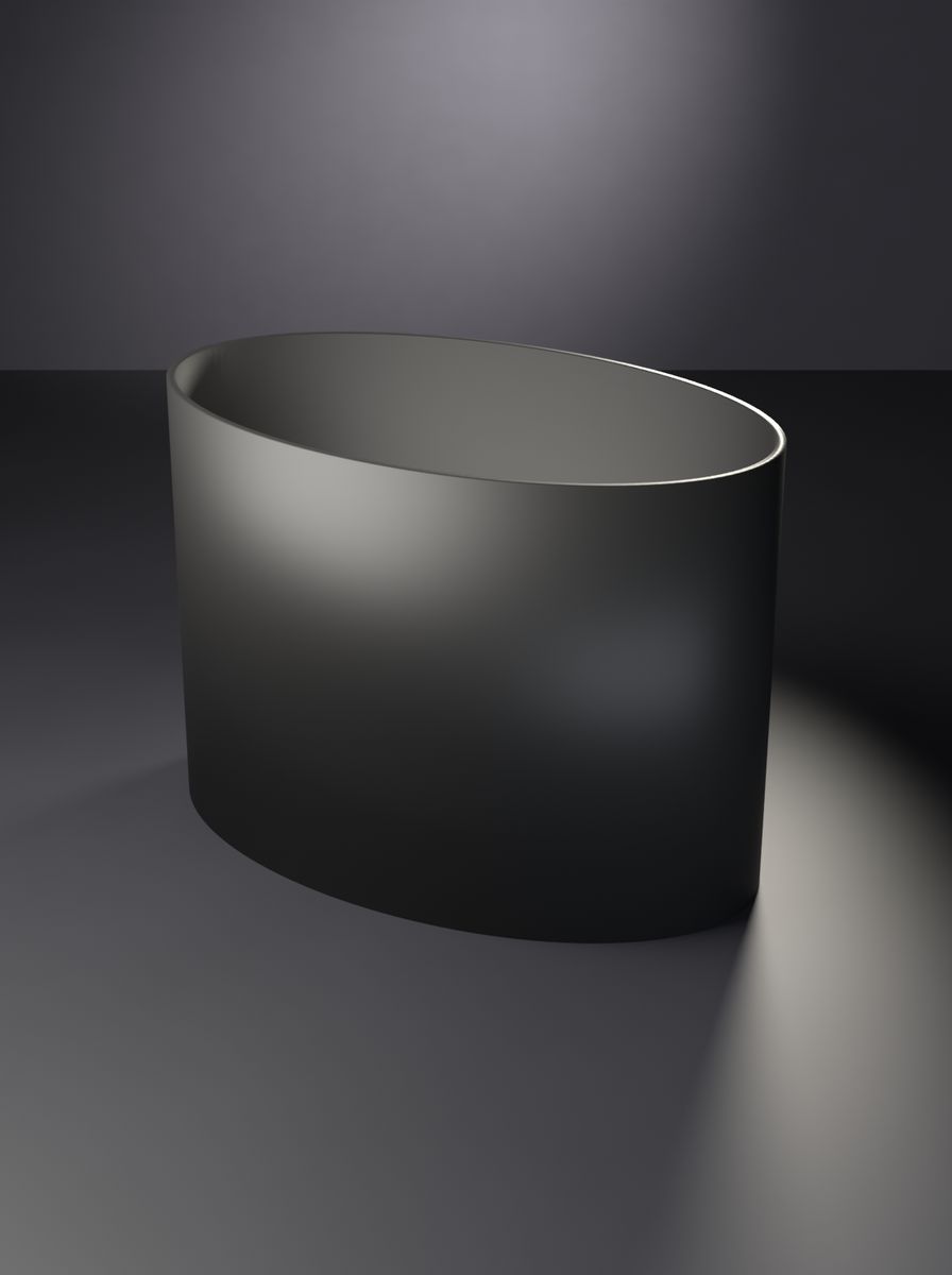 Oval Saksı 140 mm (Drenaj Delikli)