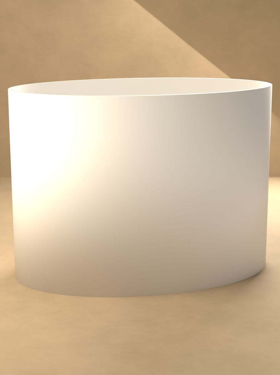 Oval Saksı 140 mm (Drenaj Delikli) görsel 3