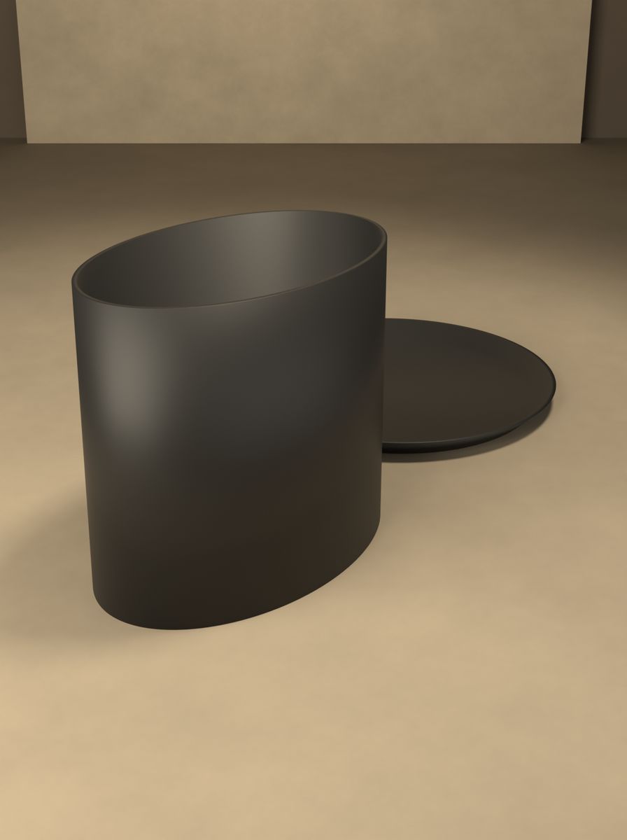 Oval Saksı (140 × 91 mm, 120 mm Yükseklik, Altlık Tabaklı, Drenaj Delikli) görsel 4