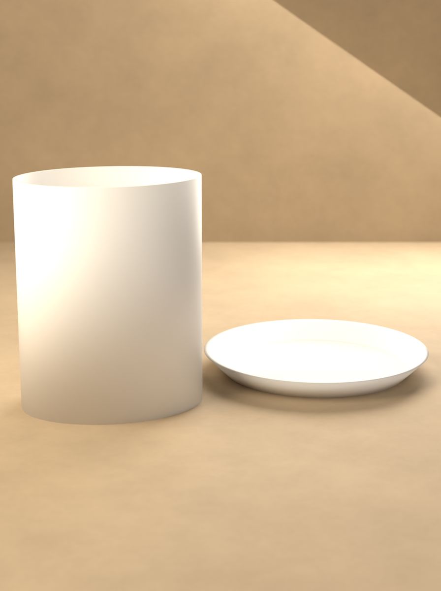 Oval Vazo (80 × 60 mm, 100 mm Yükseklik, Altlık Tabaklı) görsel 3