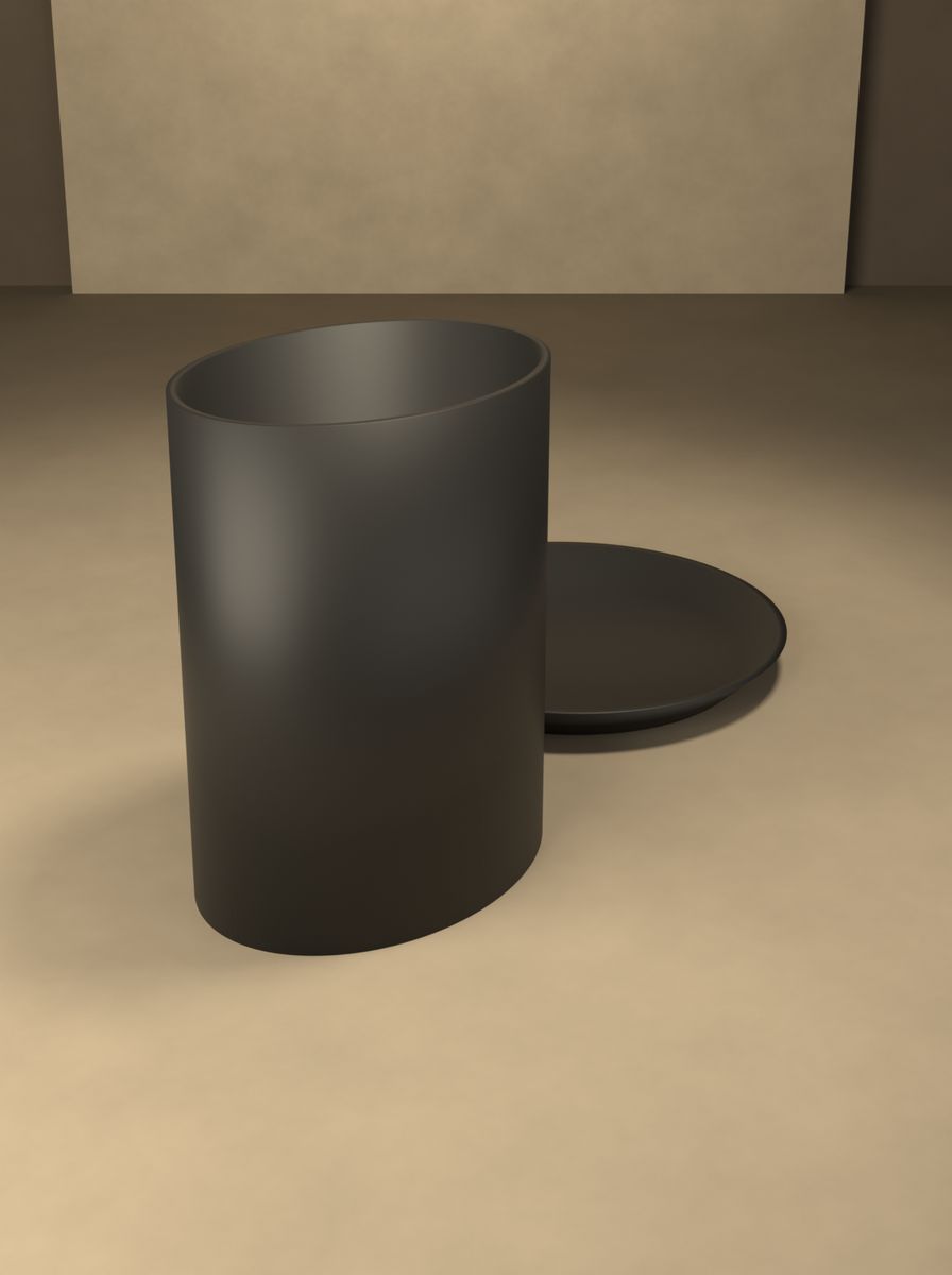 Oval Vazo (80 × 60 mm, 100 mm Yükseklik, Altlık Tabaklı) görsel 4