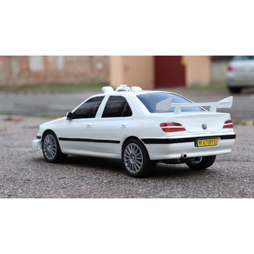 Peugeot 406 Taksi Filmi RC Model Kep Gövdesi görsel 2