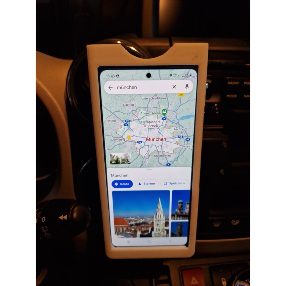 Peugeot Partner Uyumlu Samsung Galaxy A53 Araç Telefon Tutucu