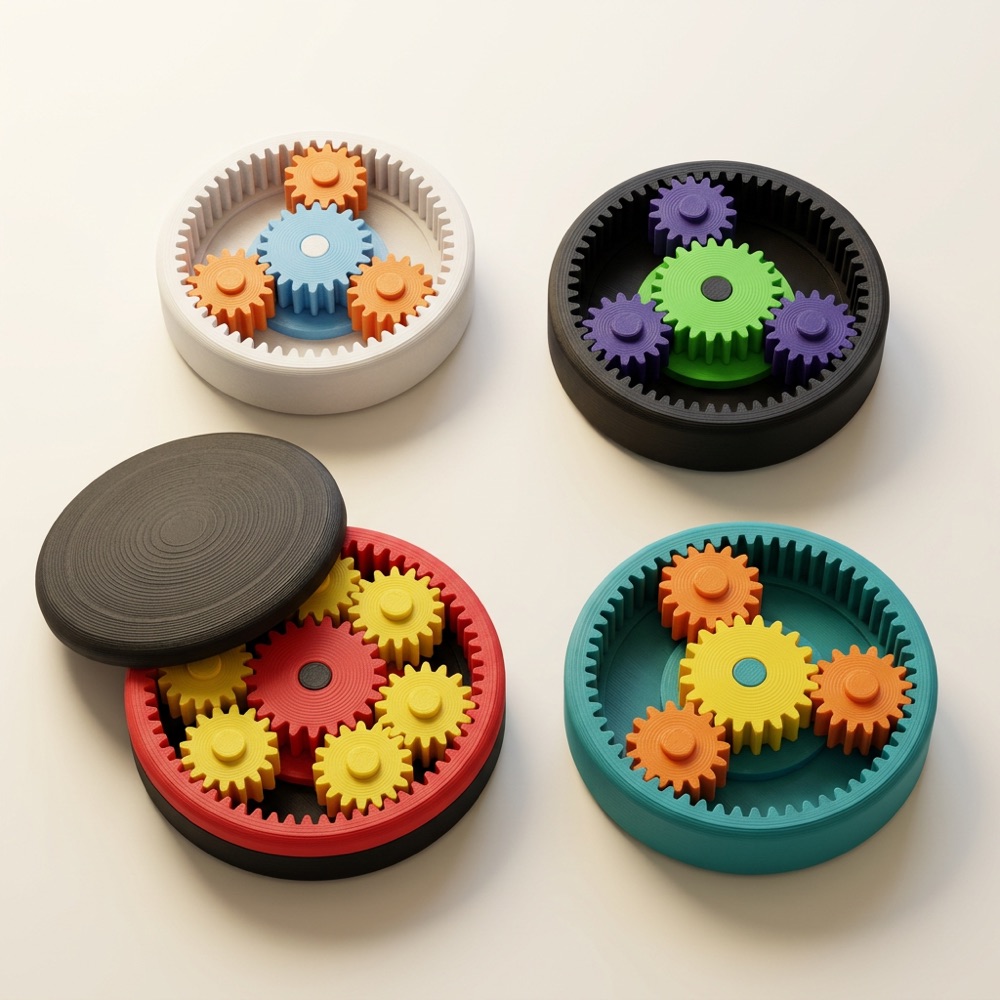 Planet Dişli Fidget & STEM Oyuncağı (Planetary Gearset)