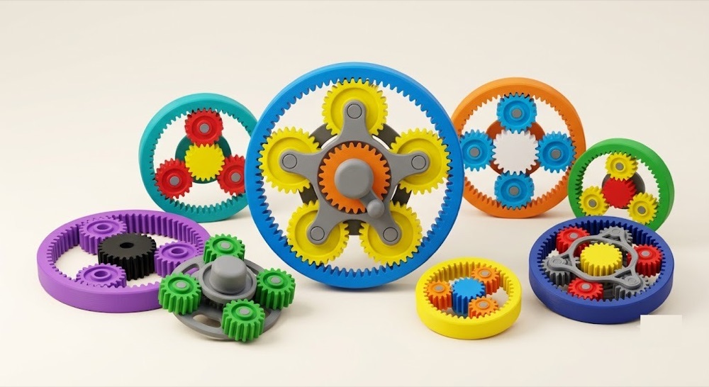 Planet Dişli Fidget & STEM Oyuncağı (Planetary Gearset) görsel 3