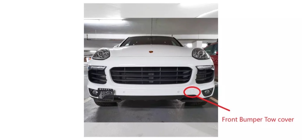 Porsche Cayenne S Ön Tampon Çeki Demiri Kapağı