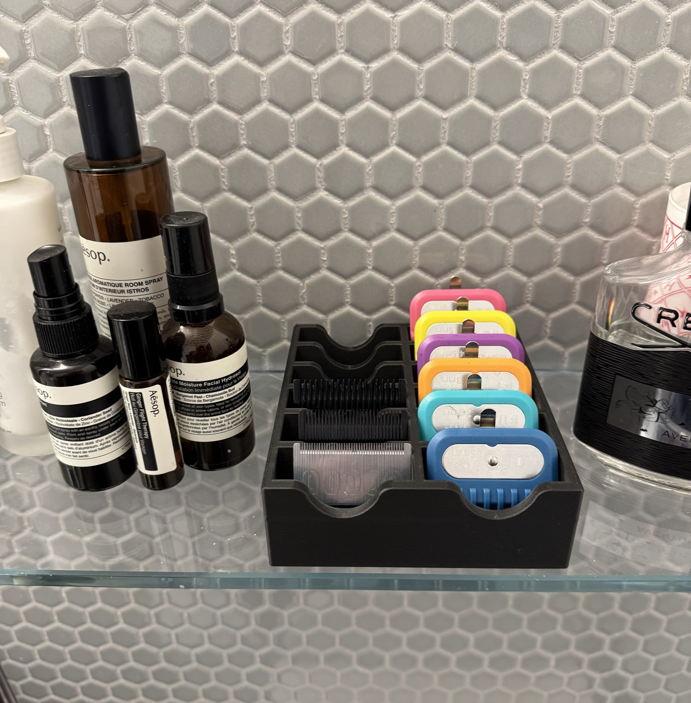 Oster Tıraş Makinesi 12 Yuvalı Bıçak ve Tarak Organizeri görsel 3