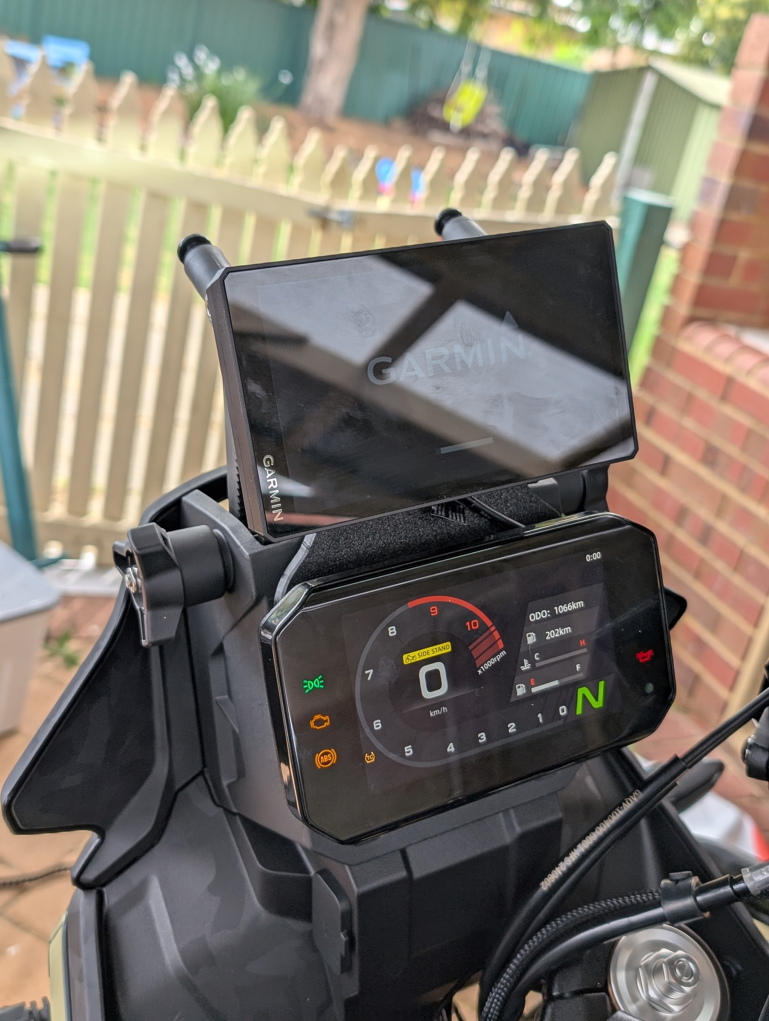 CFMoto 450MT Garmin XT2 Navigasyon Montaj Plakası görsel 2