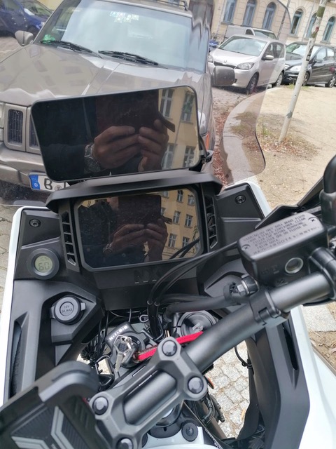 Motosiklet Navigasyon Ekranı Gidon Montaj Parçası