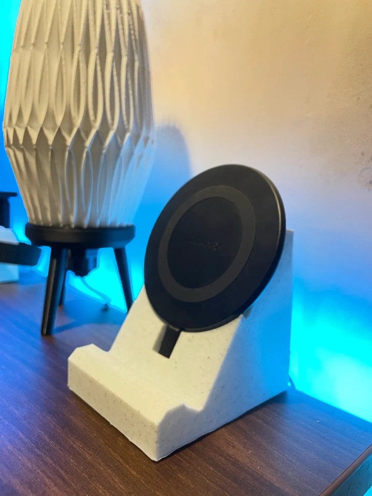 Kablosuz Şarj Altlığı Standı (100 mm Çapa Kadar, Kablo Yönlendirmeli) görsel 2