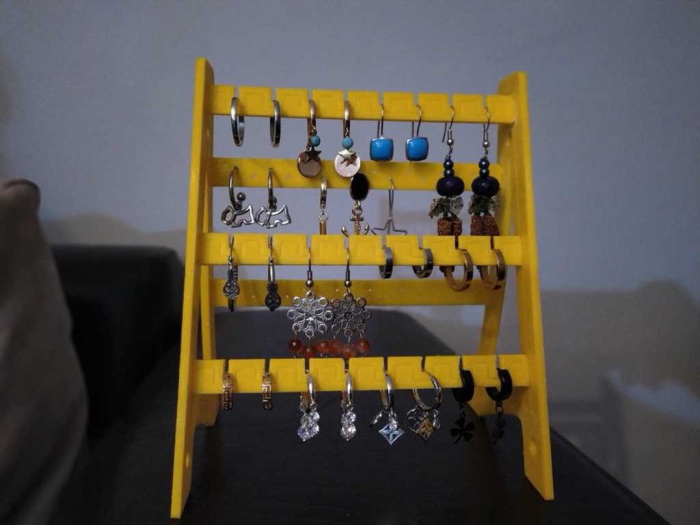 J Kollu Küpe Standı (Çok Sıralı, Masa Üstü)