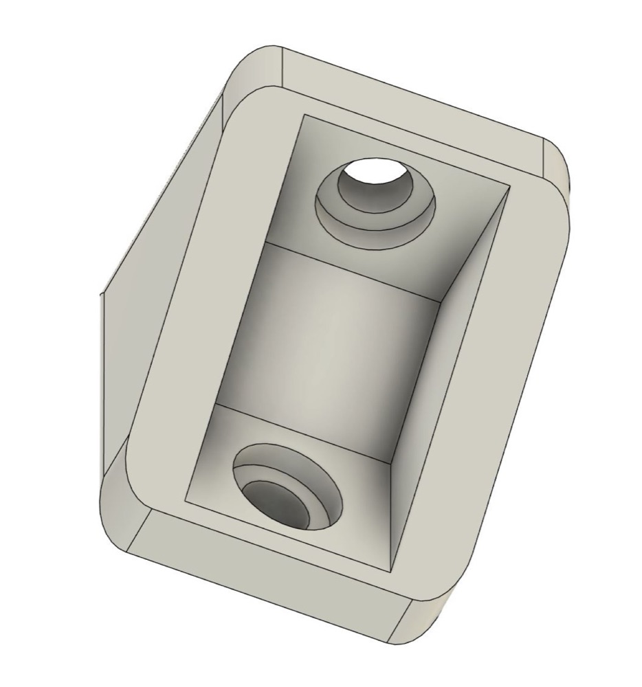 Mini Raf Köşe Braketi (25 mm, Raf Onarımı İçin) görsel 3