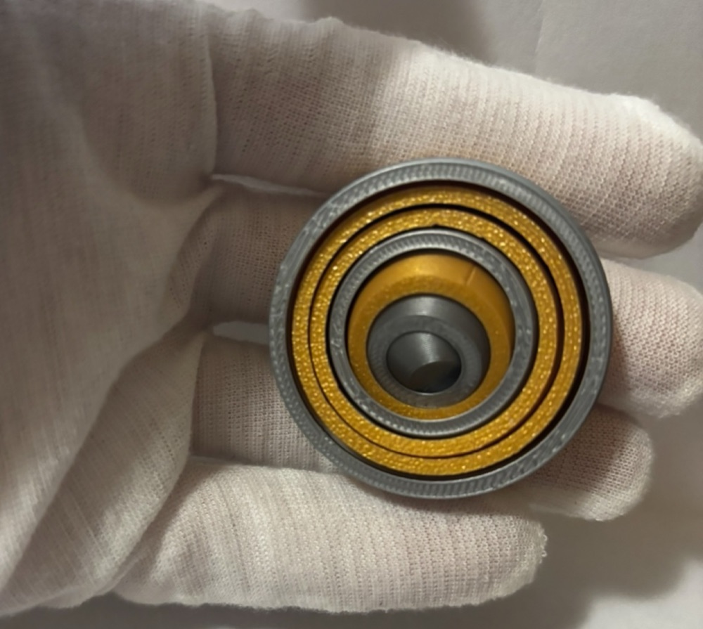 Spiral Halkalı Jiroskop Fidget (Eksen Etrafında Dönen) görsel 3