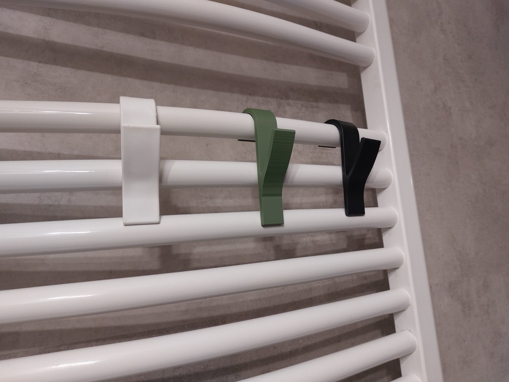 Havlupan ve Radyatör Çubuğuna Geçen Banyo Kancası