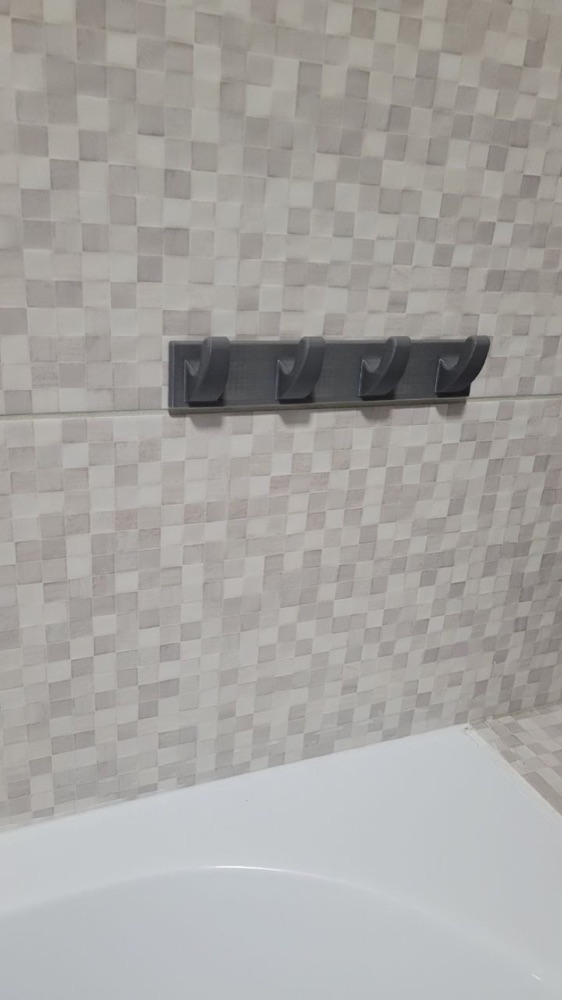 Bantla Yapışan Çok Kancalı Banyo Askısı (Havlu ve Duş Lifi İçin) görsel 2