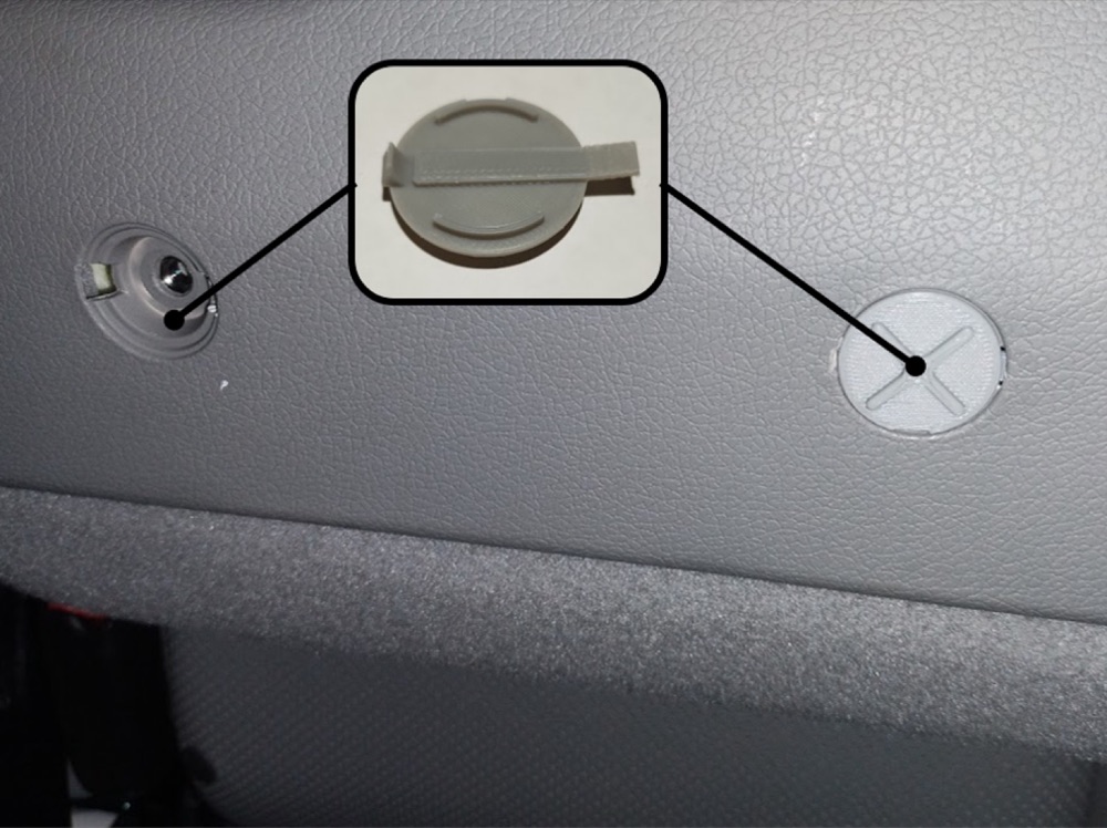 Honda Ridgeline Koltuk Altı Braket Kapağı (82102-SJC) görsel 2