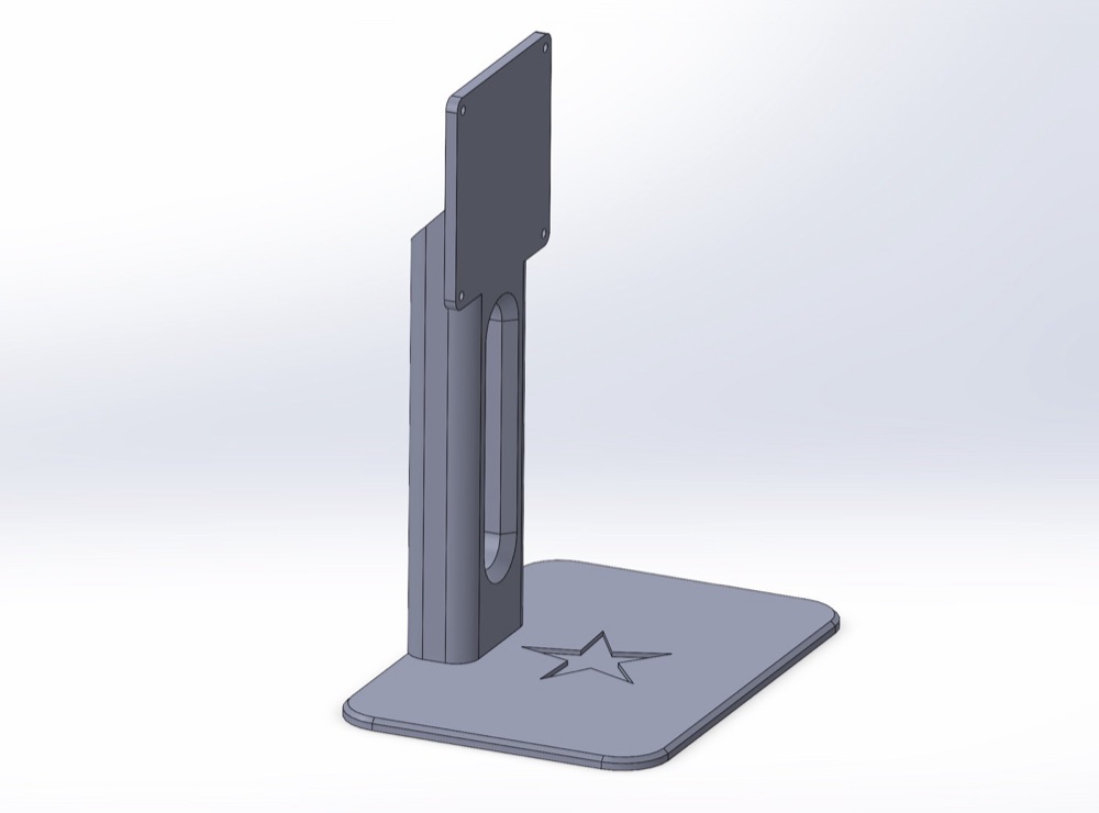 Plakalı Ayaklı Monitör Standı (18–27 İnç Monitörler İçin)