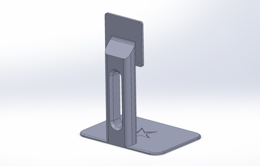 Plakalı Ayaklı Monitör Standı (18–27 İnç Monitörler İçin) görsel 2