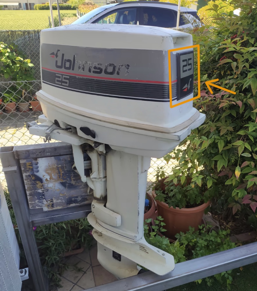 Johnson GT737 Dis Motor Icin Model Plakasi görsel 2