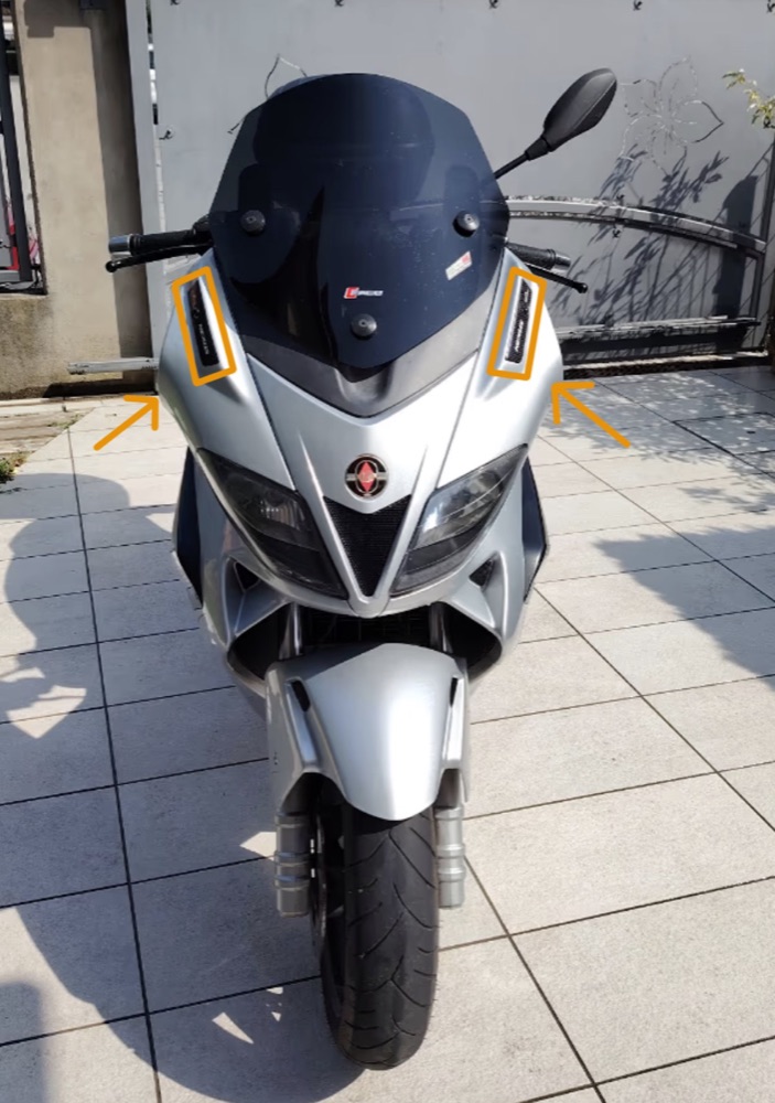 Gilera Nexus / Aprilia SR Max / Malaguti Madison Delik Kapama Plakası görsel 2
