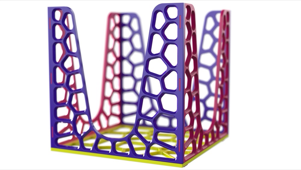 Voronoi Desenli Kutu Peçetelik görsel 3