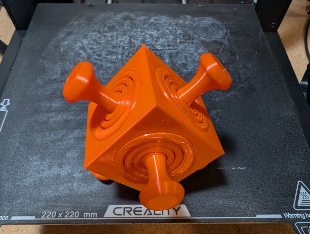 Altı Yüzlü Joystickli Fidget Küp (Her Yüzde Oynar Kollu Çubuk)