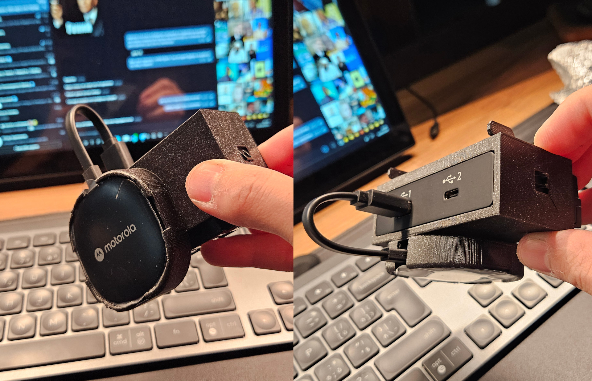 Audi Q3 F3 Torpido USB Hub ve Telefon Mount
