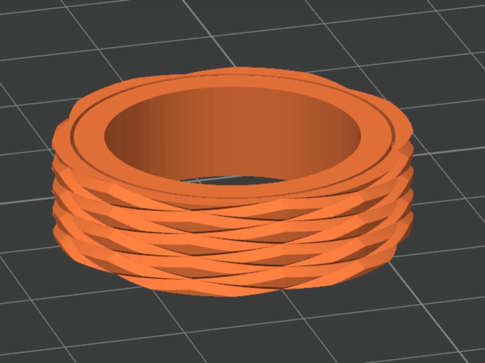 Dokulu Dönen Fidget Yüzük (21 mm İç Çaplı, Tek Parça)