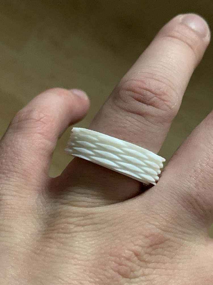 Dokulu Dönen Fidget Yüzük (21 mm İç Çaplı, Tek Parça) görsel 2