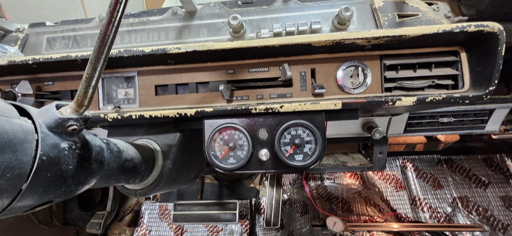 1965-1966 Ford Galaxie Kademeli İkili Gösterge Podu görsel 2