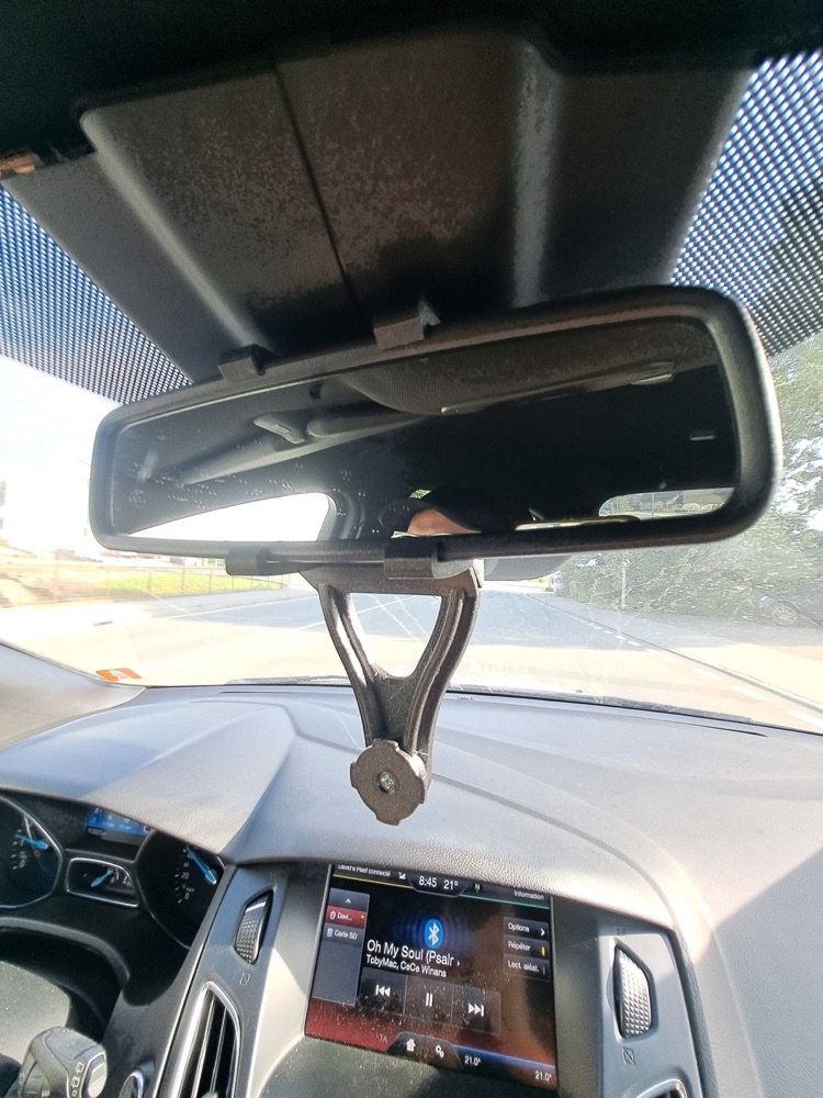 Dikiz Aynası Hızlı-Kilit Telefon Tutucu Mesnedi (Ford Uyumlu)