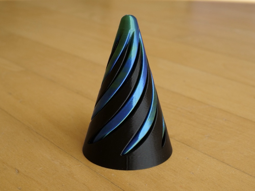 Spiral Koni Fidget (Burgulu, İç İçe Geçen İki Parçalı)
