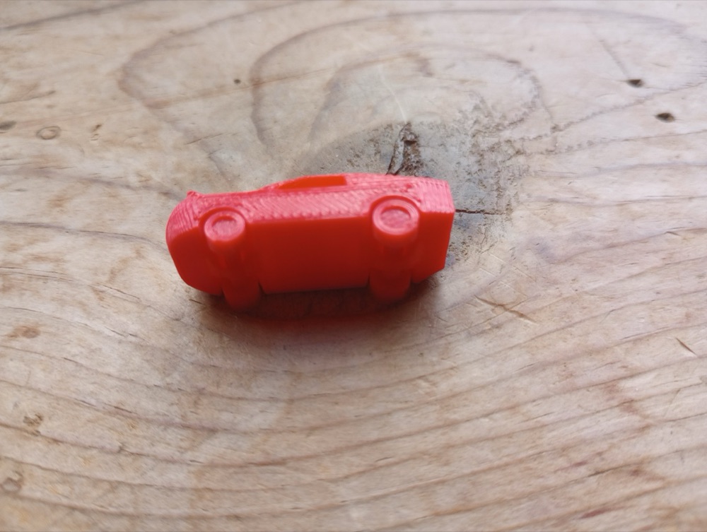 Mini Oyuncak Araba (Tek Parçadan, Dönen Tekerlekli, 3,4 cm) görsel 4