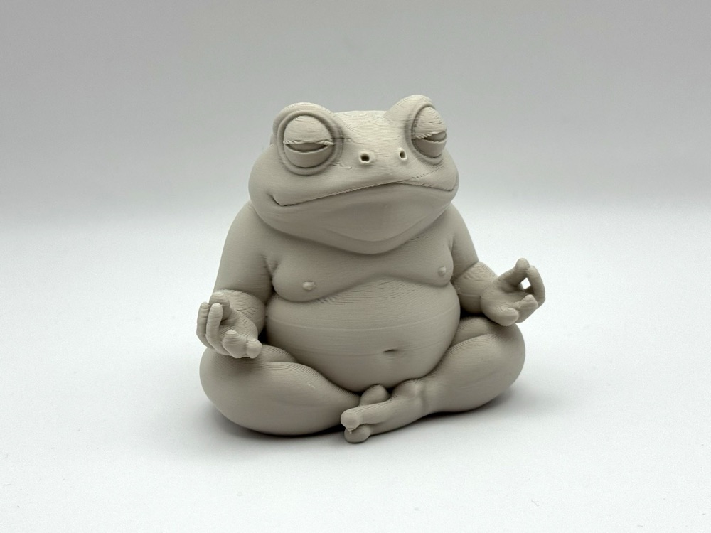 Şişman Zen Kurbağası Heykelciği (Meditasyon Pozunda)