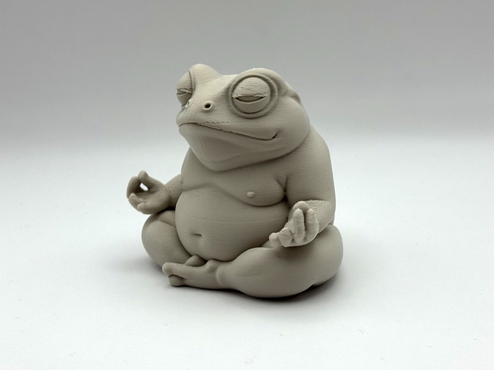 Şişman Zen Kurbağası Heykelciği (Meditasyon Pozunda) görsel 2