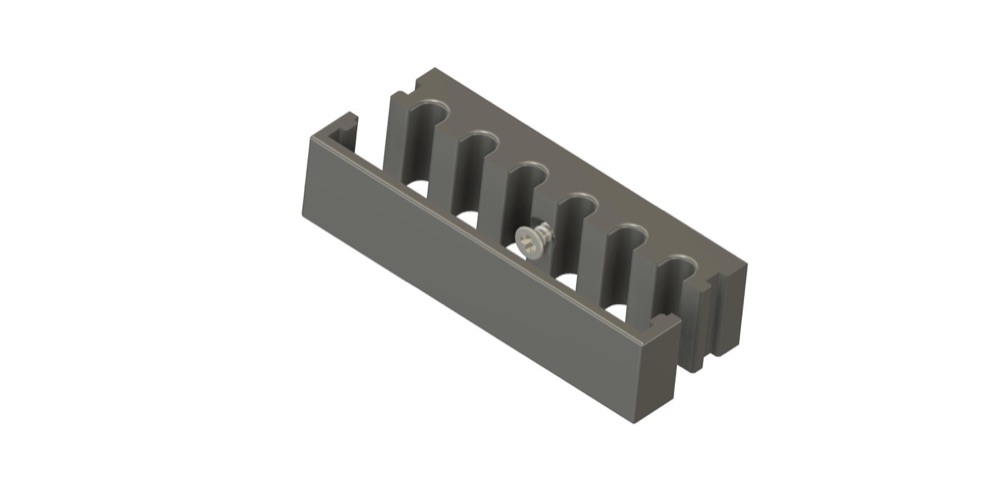 Masa Altı Kablo Klipsi (Çok Yuvalı, 3 mm Vidalı) görsel 2