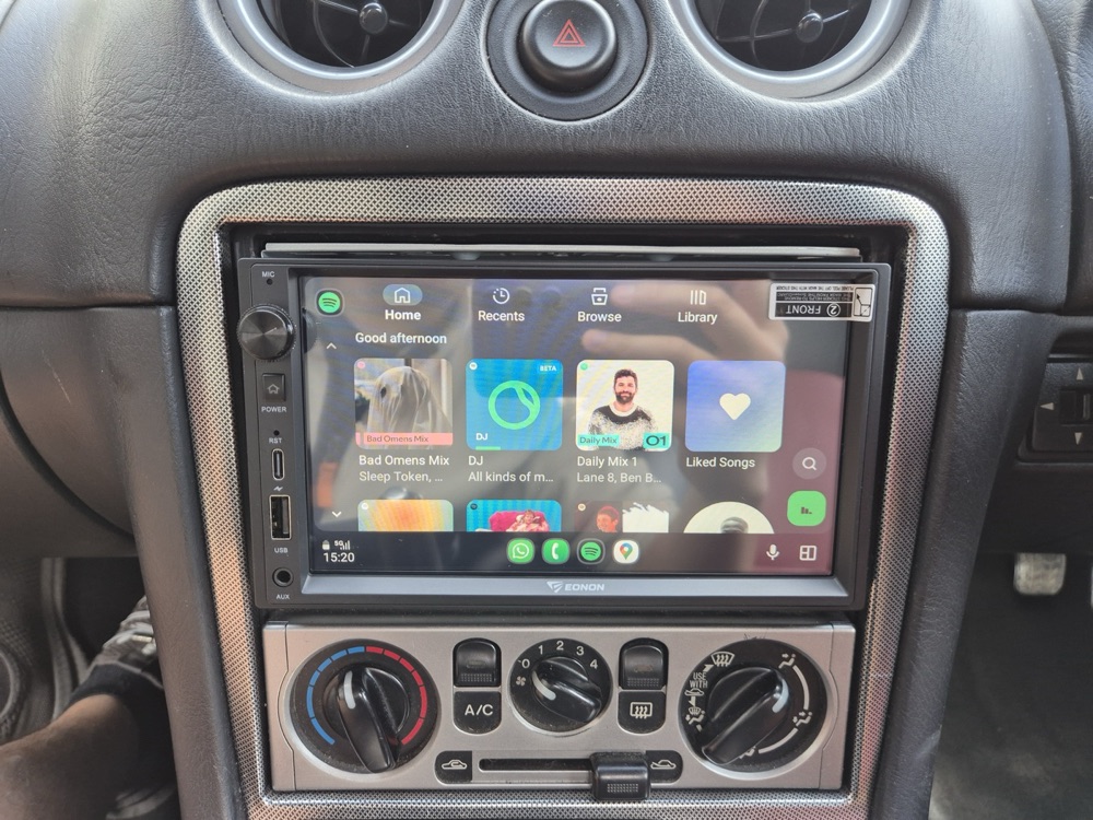 Mazda MX-5 Çift DIN Çerçeve (Eonon UX6S Uyumlu) görsel 2