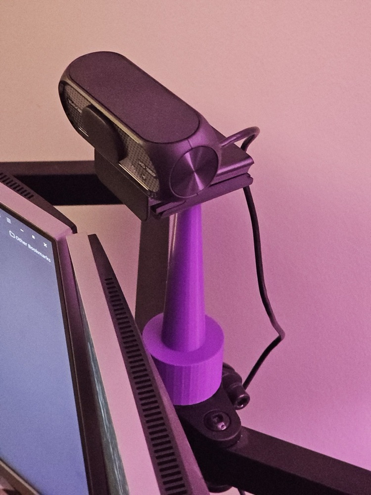Monitör Direği Web Kamerası Tutucu Mili görsel 2