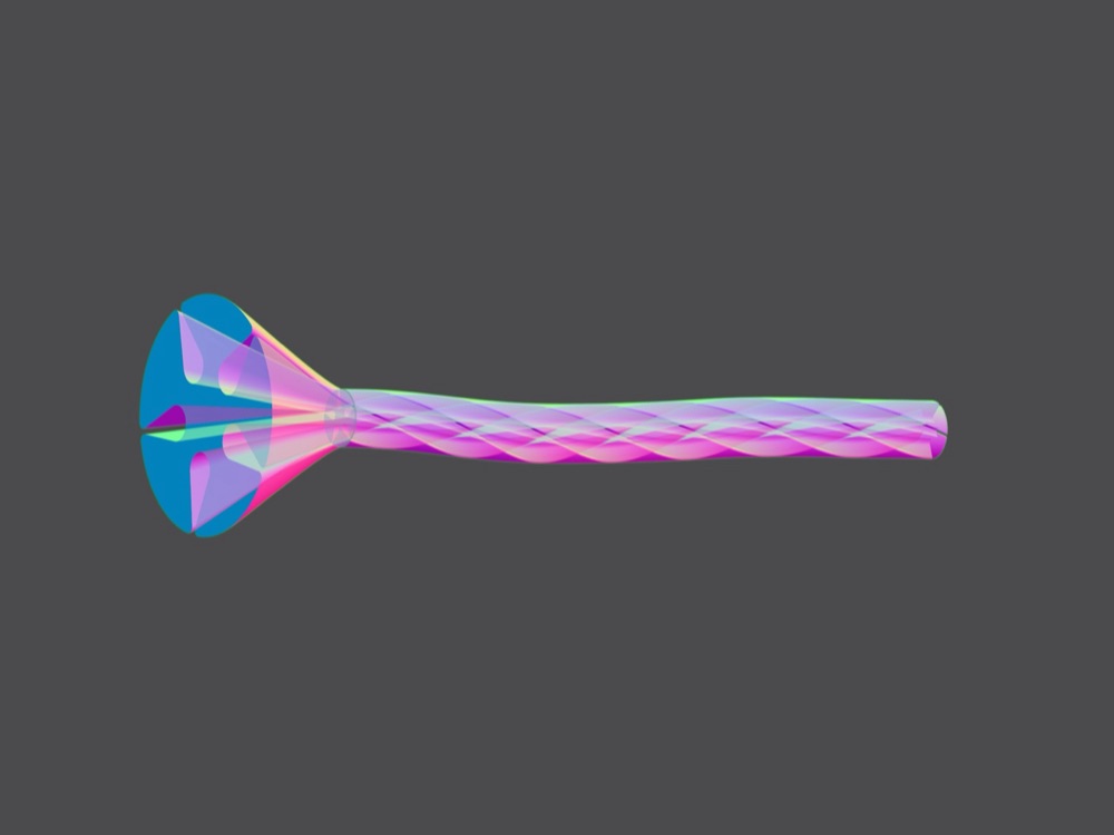 Spiral Gül Sapı (Kıvrımlı, Küçük Boy Gül İçin) görsel 2
