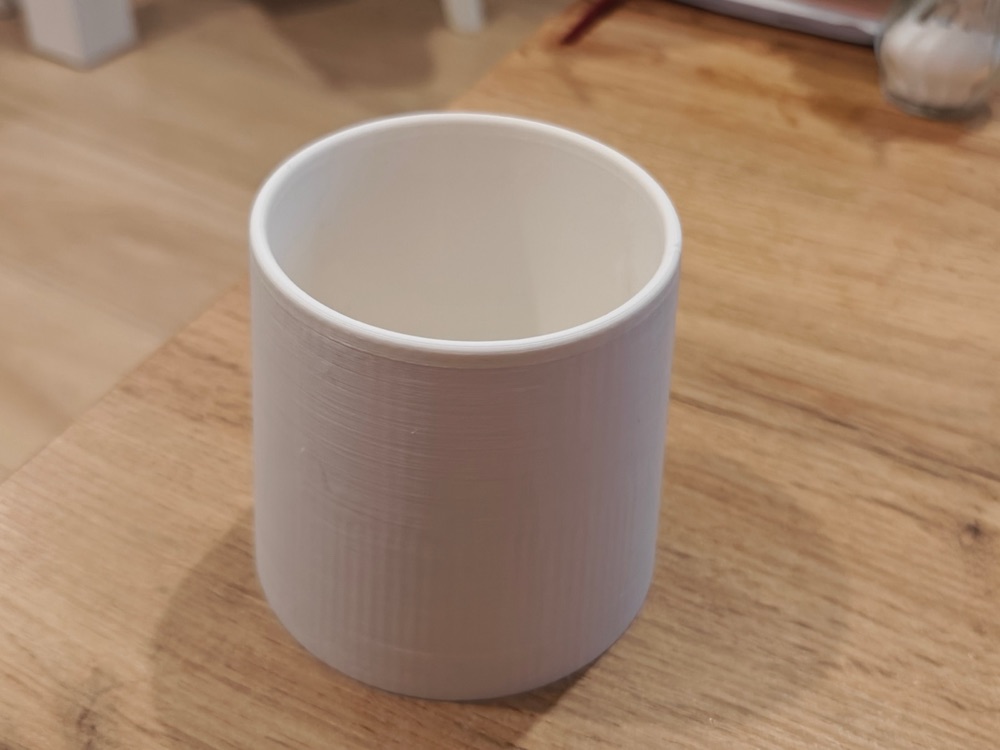 Sade Silindir Tuvalet Fırçası Tutucusu (8 cm Fırçalar İçin)