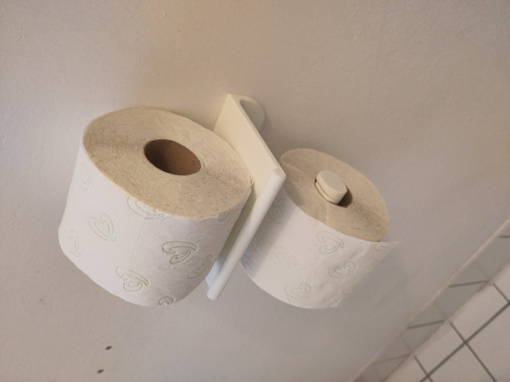 İki Vidayla Takılan Tek Parça Tuvalet Kâğıdı Tutucusu (Yedek Ruloya Uygun) görsel 3