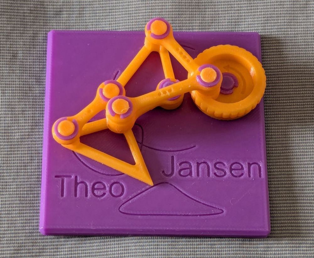Theo Jansen Yürüme Mekanizması Eğitici Modeli (Tek Dönüşten Yürüyüş Hareketi)