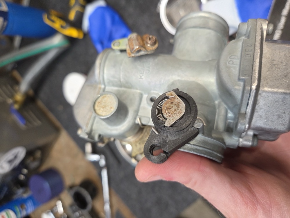 Honda XL350 Keihin PD Jikle Kolu ve Toz Kapağı görsel 2