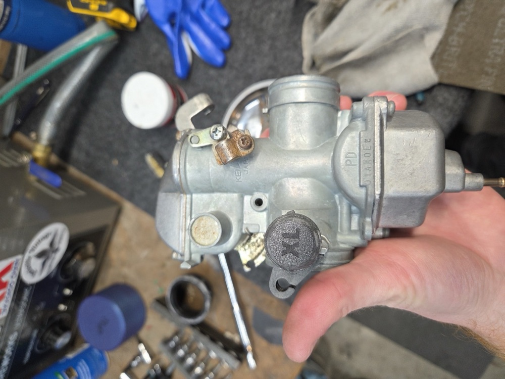 Honda XL350 Keihin PD Jikle Kolu ve Toz Kapağı görsel 4