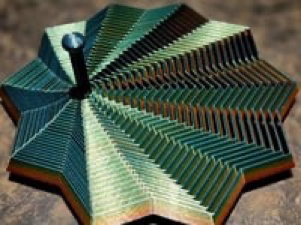 Fraktal Yıldız Fidget (Kısa Saplı, Spiral Desenli) görsel 2