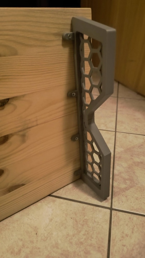 Büyük Masa Üstü Monitör Rafı Ayakları (300 mm Tabla, Petek Delikli) görsel 2